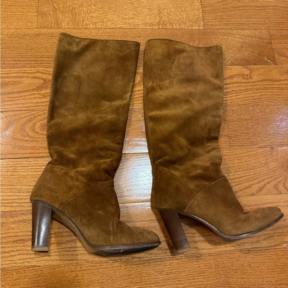 Sézane knee-high suede boots / size 7